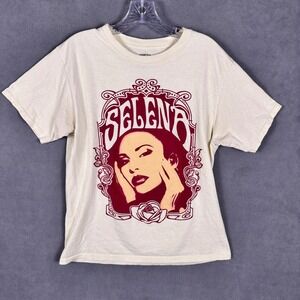 Selena Unisex L T Shirt Como La Flor Graphic Two Sided Graphic Multicolor